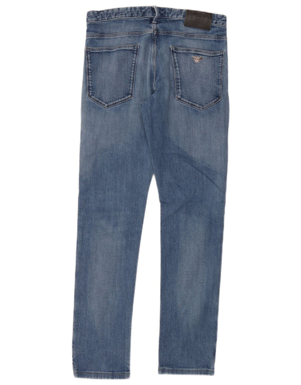 Emporio Armani Vaqueros ajustados para hombre W31 L30 Algodón azul