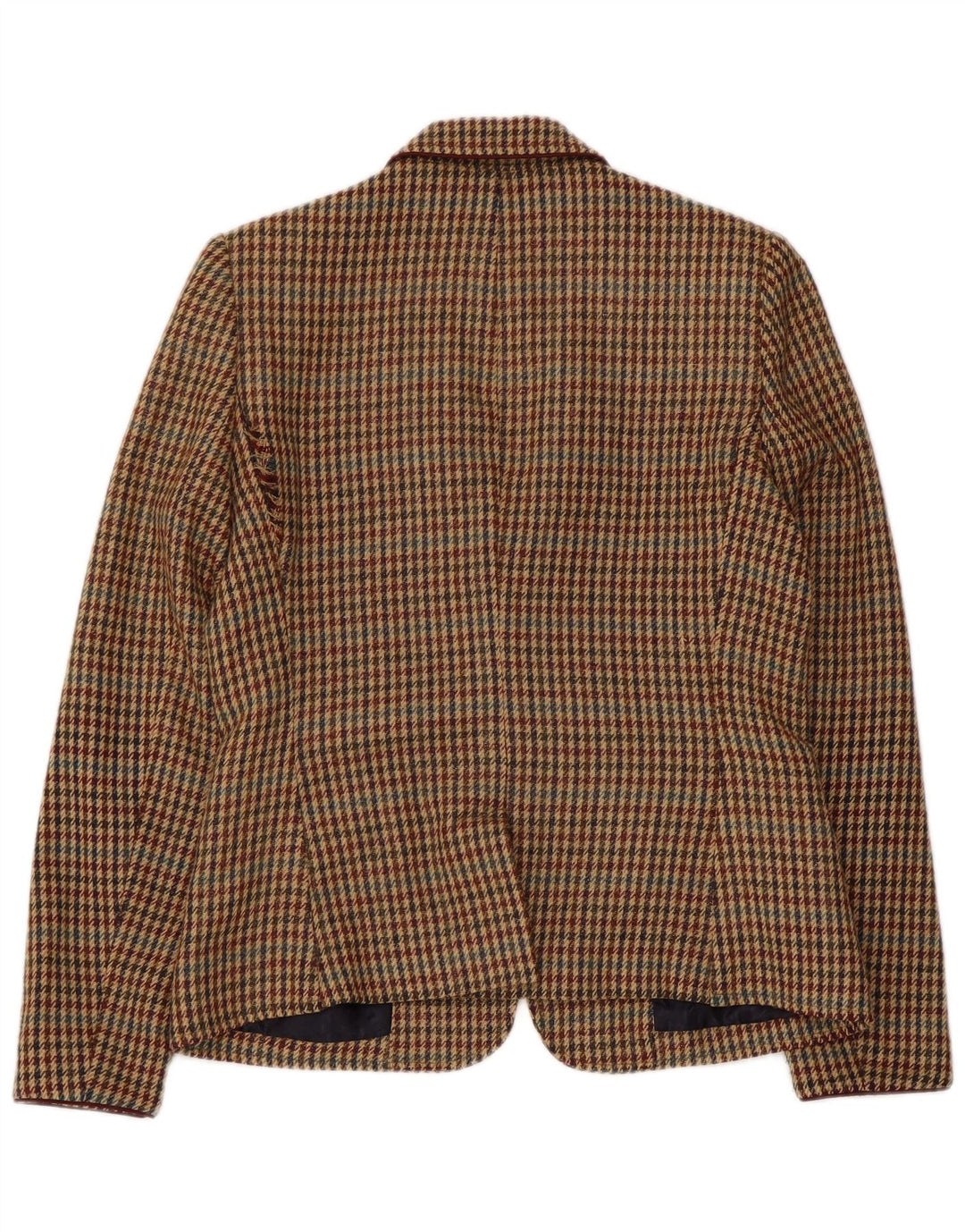 RICH & ROYAL Chaqueta tipo blazer de 1 botón para mujer EU 38 Pata de gallo marrón medio