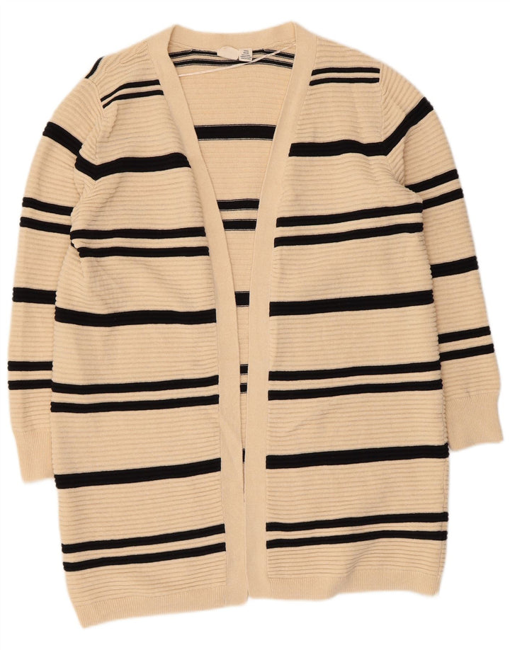 ROXY Suéter tipo cárdigan largo extragrande para mujer UK 10 Small Off White