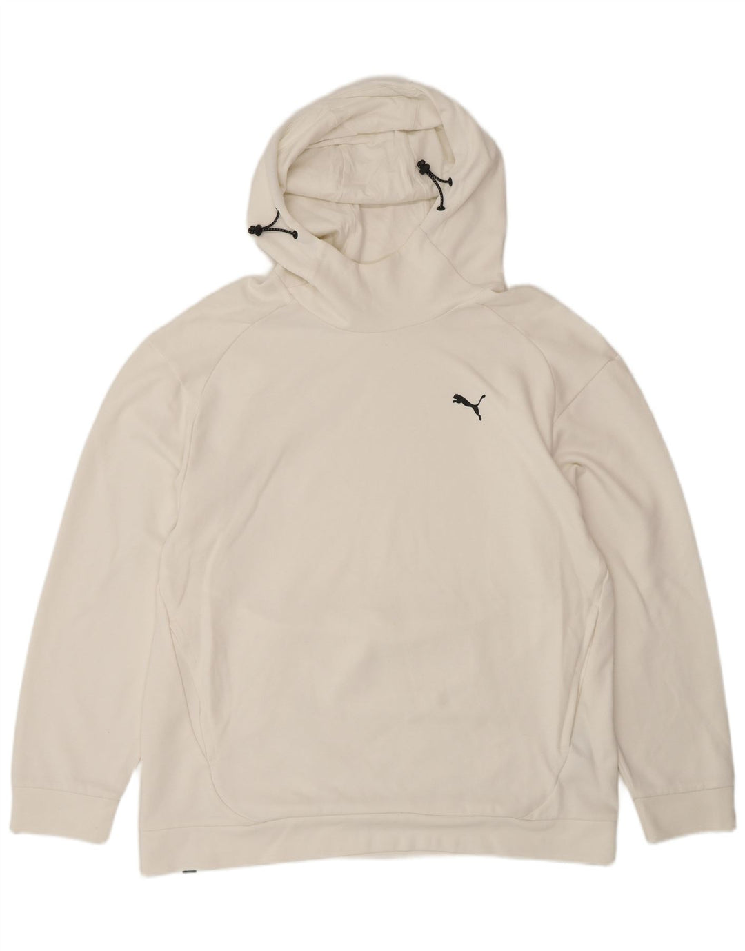 Puma - Sudadera con capucha para hombre, talla grande, algodón blanco