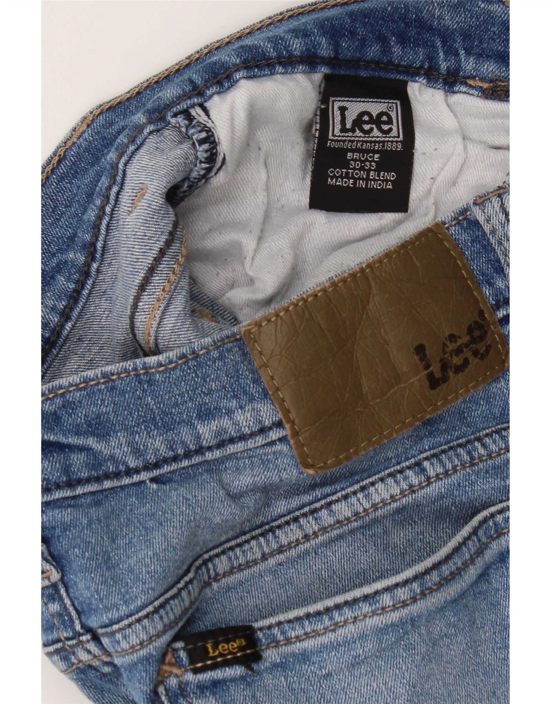 Vaqueros pitillo para hombre Lee W30 L30 Algodón azul