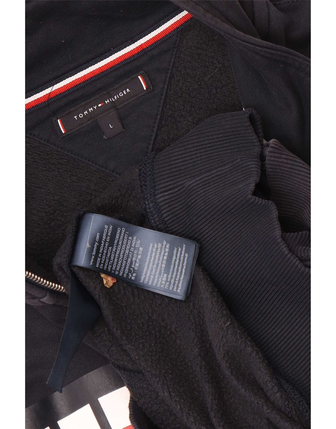 Tommy Hilfiger Hombre Chándal Top Chaqueta Grande Azul Marino Colorblock