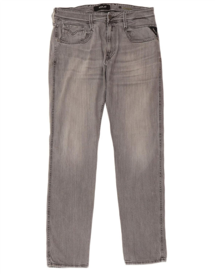 REPLAY Vaqueros Anbass Slim para Hombre W34 L31 Gris