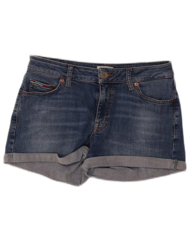 TOMMY HILFIGER Shorts vaqueros de mujer W28 Algodón azul medio