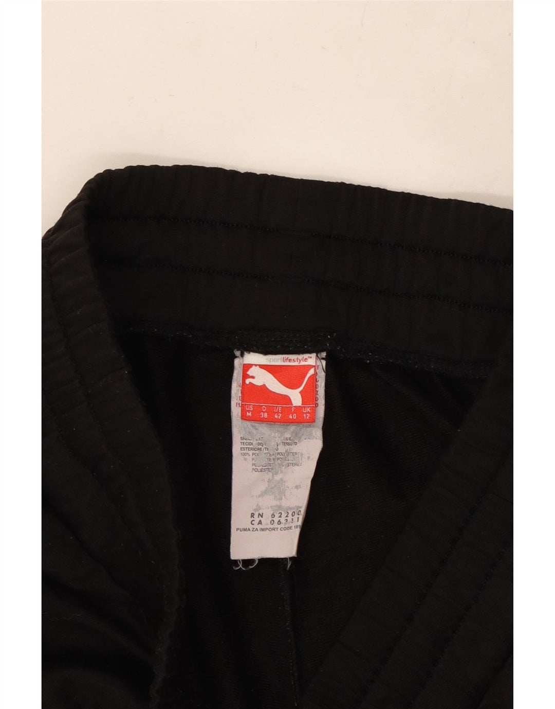 PUMA Pantalones de chándal para mujer Joggers UK 12 Medium Negro Poliéster