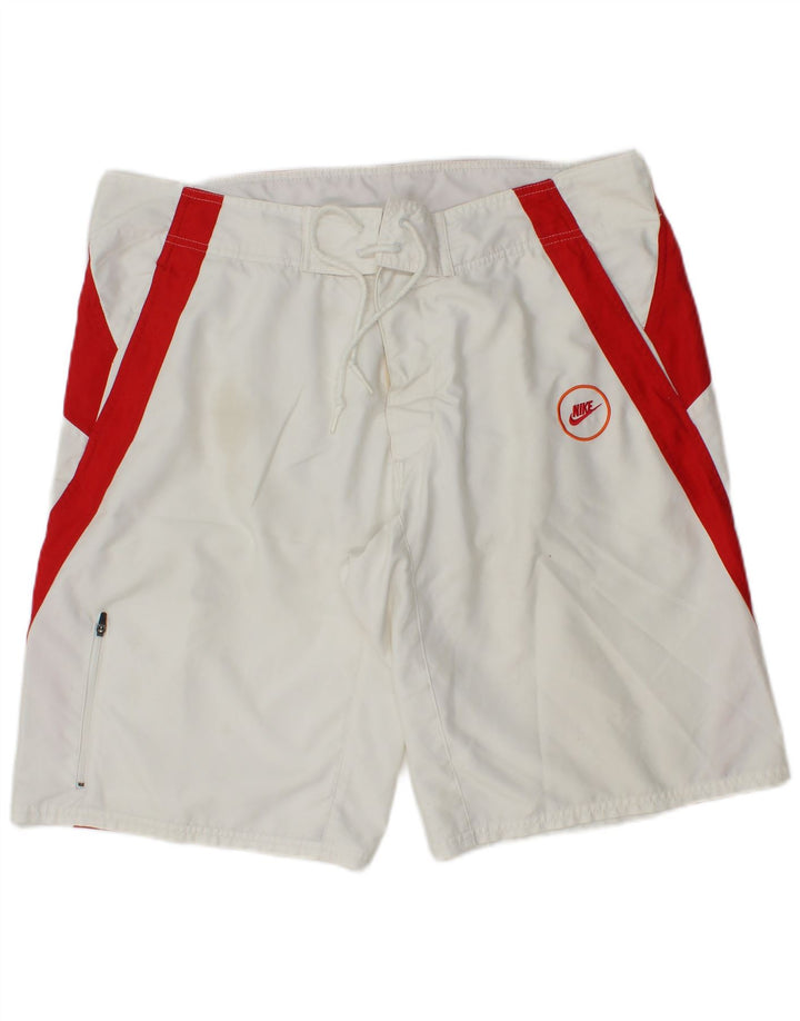 Nike - Bañador para hombre (talla grande), color blanco y poliéster