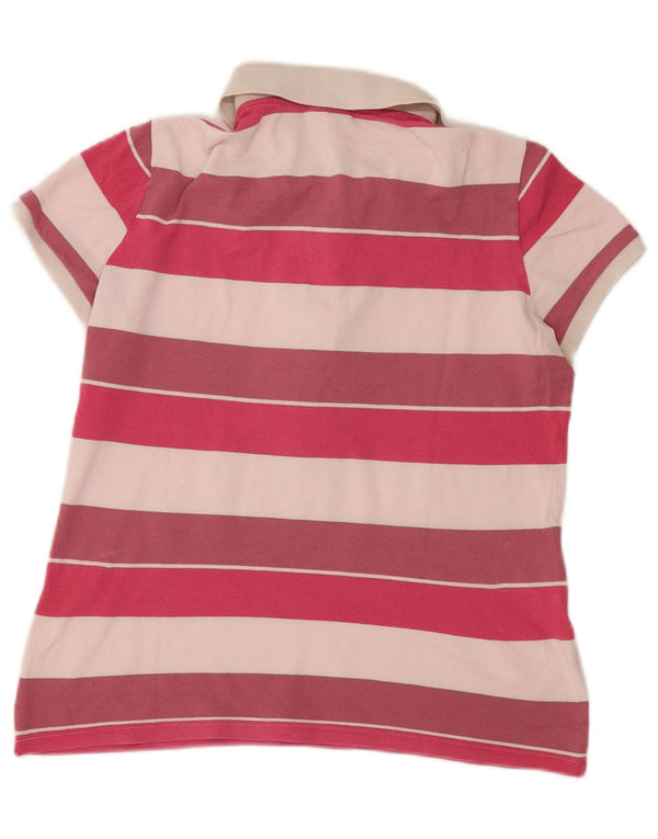Polo Lacoste Mujer Talla 46 XL Algodón Rayas Multicolor