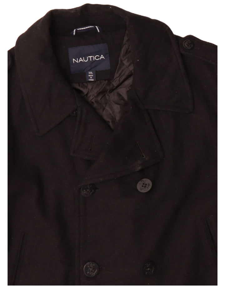 NAUTICA Chaquetón para hombre UK 44 2XL Lana negra