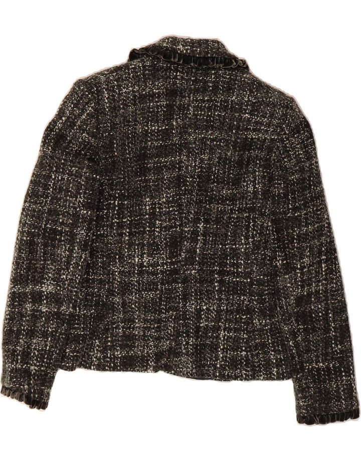 LUISA SPAGNOLI Womens 2 Button Blazer Jacket IT 42 Medium Grey Flecked Vintage Luisa Spagnoli and Second-Hand Luisa Spagnoli from Messina Hembry 