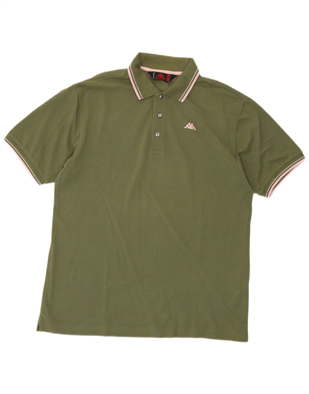 KAPPA Polo Hombre Grande Algodón Verde