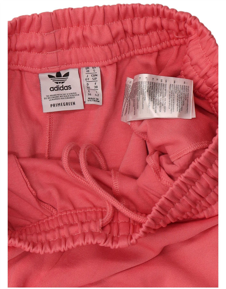Adidas Mujer Chándal Pantalones Joggers UK 10 Pequeño Rosa Poliéster