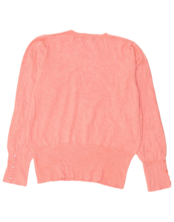 Marks & Spencer - Jersey de cuello redondo para mujer, talla 40, viscosa rosa mediana