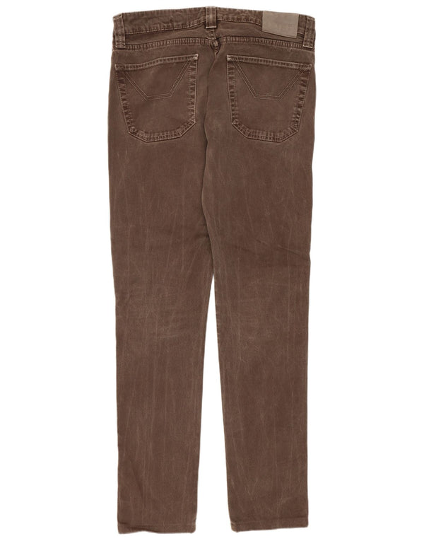 Jeckerson Vaqueros ajustados para hombre W33 L31 Algodón marrón