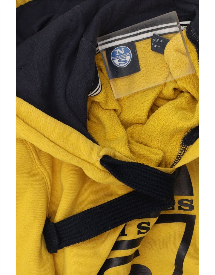 North Sails Hombre Sudadera Con Capucha Gráfica Jersey De Algodón Amarillo Medio
