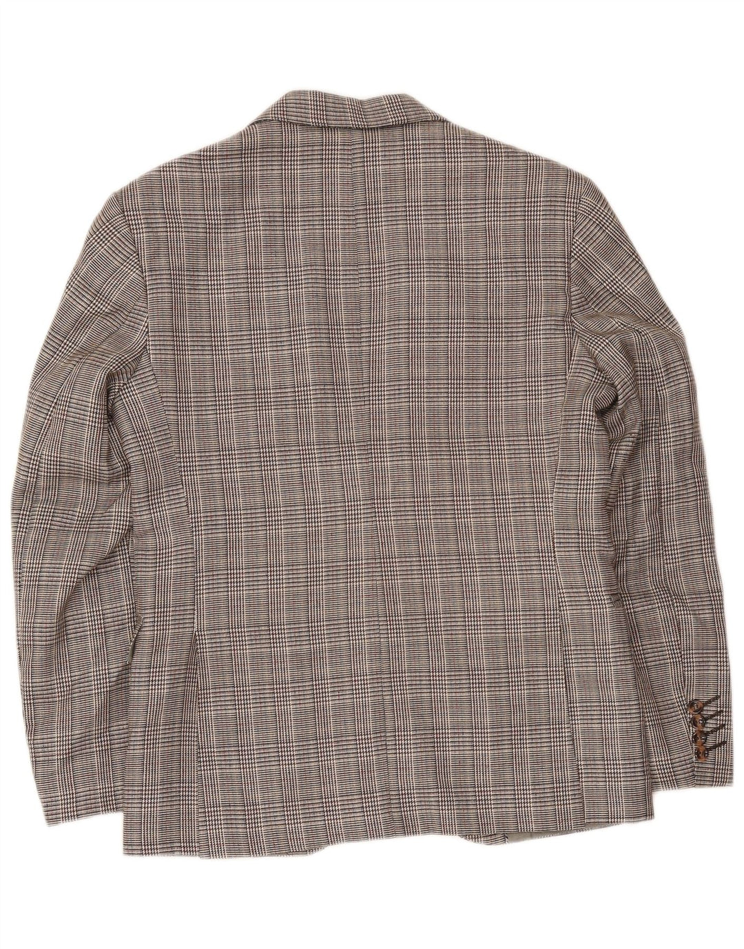 Pierre Cardin Chaqueta tipo blazer con 1 botón para hombre EU 46 Small Grey Houndstooth