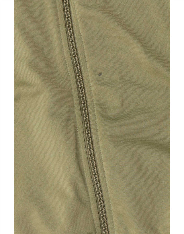 Chaqueta superior de chándal con gráfico Adidas para mujer UK 44 Poliéster verde medio