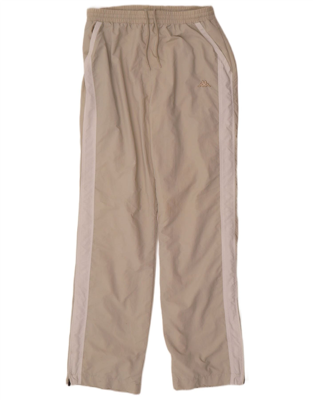 Pantalones De Chándal Kappa Hombre Beige Medio Color Block Poliamida