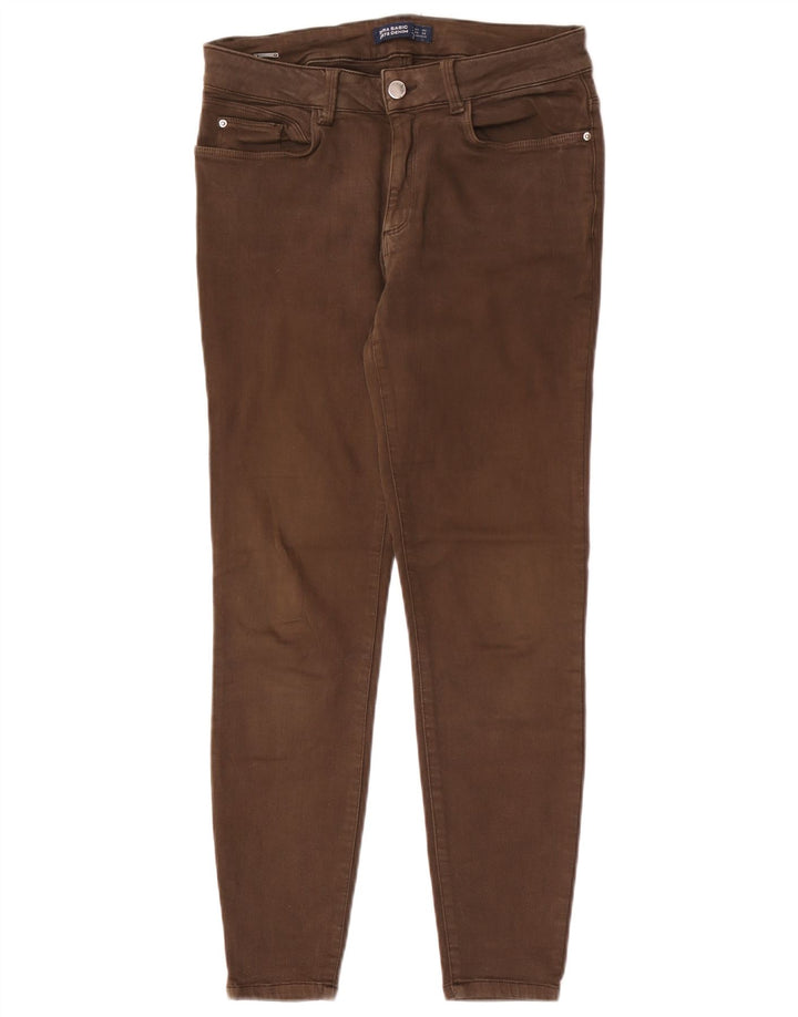 Zara Jeans Ajustados Mujer EU 40 Medium W30 L27 Marrón
