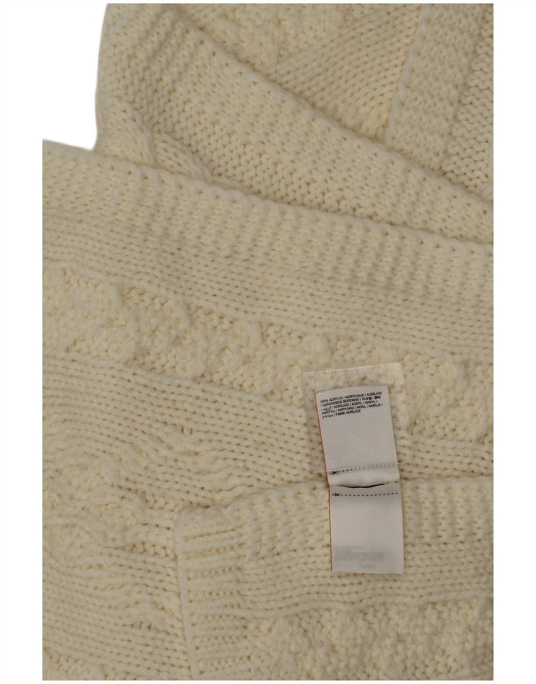 Superdry Bufanda Rectángulo De Punto Para Mujer Talla única Acrílico Blanco Roto