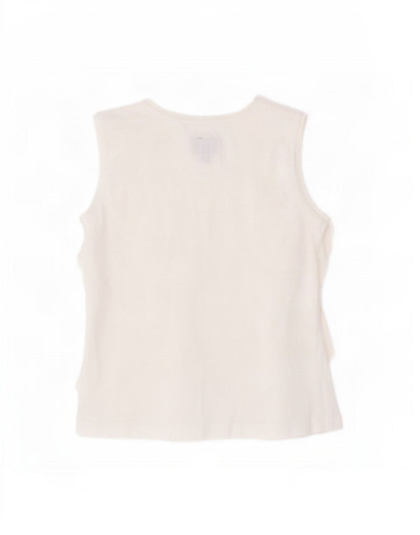 Woolrich Blusa Sin Mangas para Niña 3-4 Años Blanco Algodón