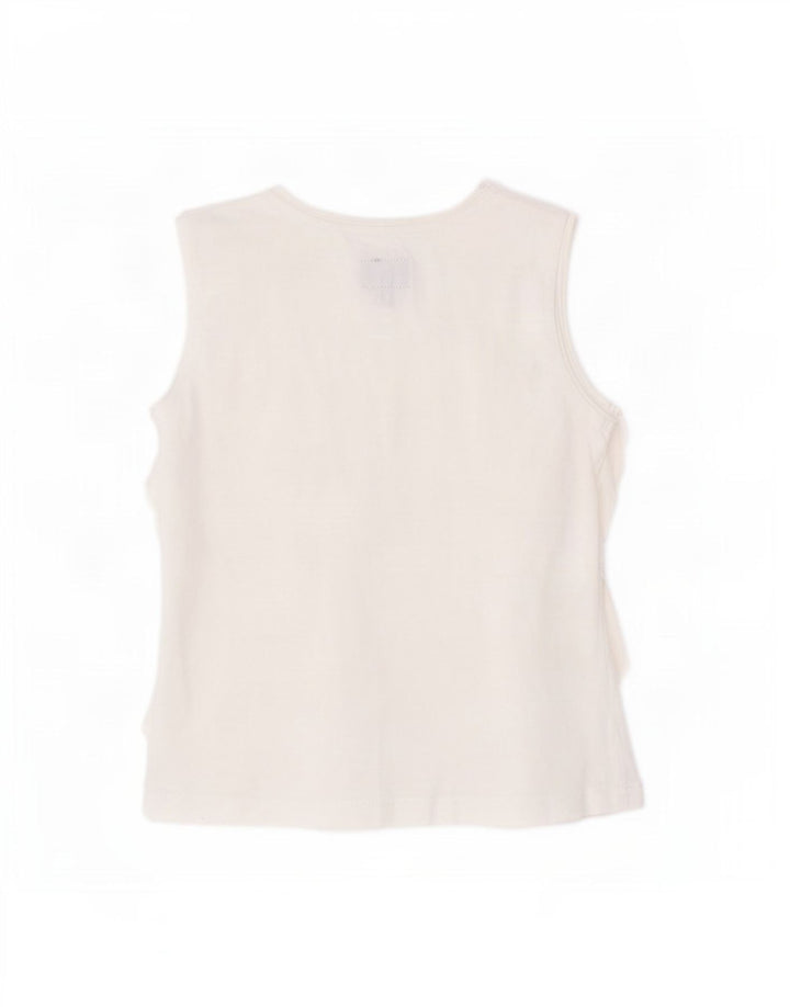 Woolrich Blusa Sin Mangas para Niña 3-4 Años Blanco Algodón
