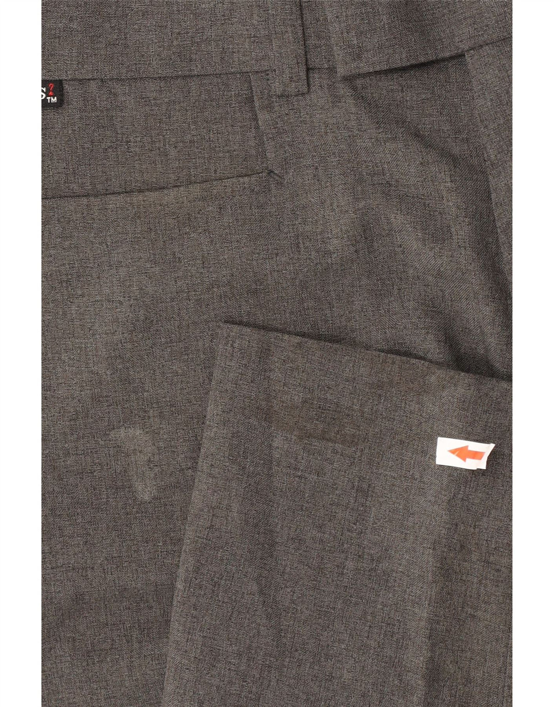 Guess Pantalón de traje recto para hombre W32 L30 Poliéster gris
