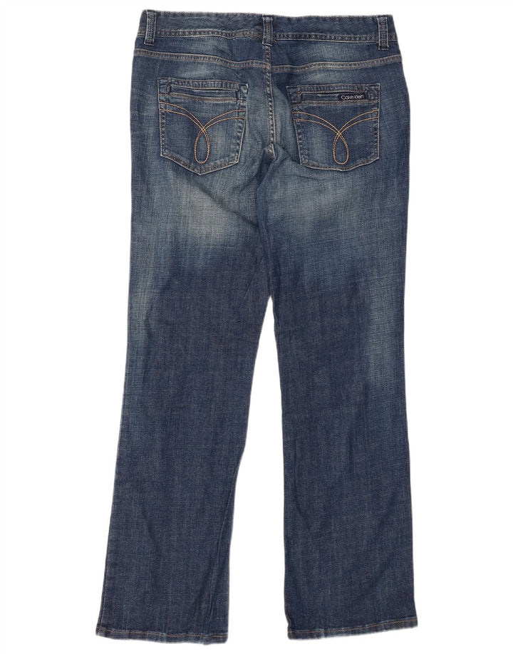 CALVIN KLEIN Vaqueros Bootcut para Mujer US 14 XL W34 L31 Algodón Azul