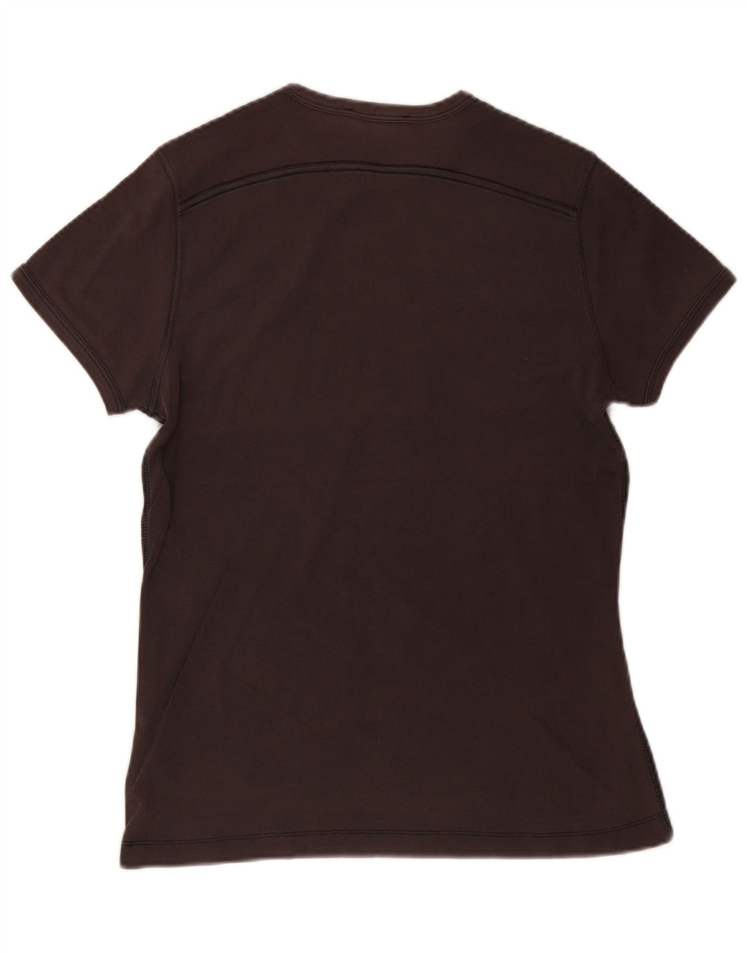Gas Hombres Camiseta Gráfica Top Pequeño Algodón Gris