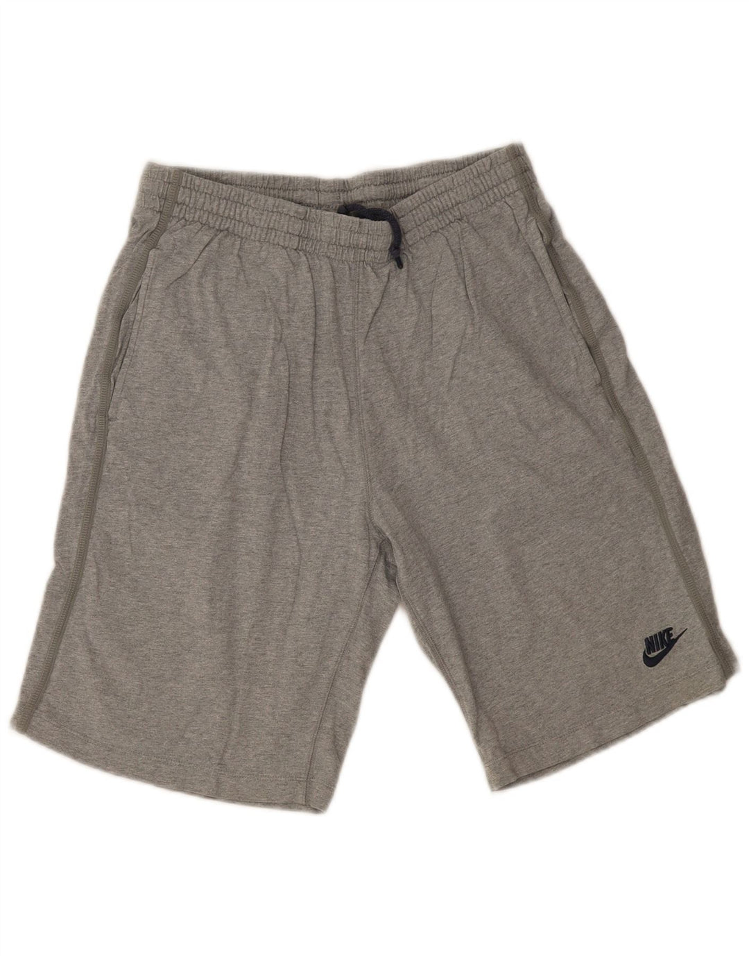 Pantalones cortos deportivos Nike para hombre de algodón gris medio