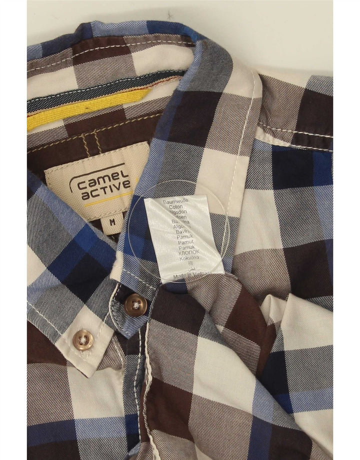 Camisa de hombre Camel Active Medium Algodón a cuadros multicolor