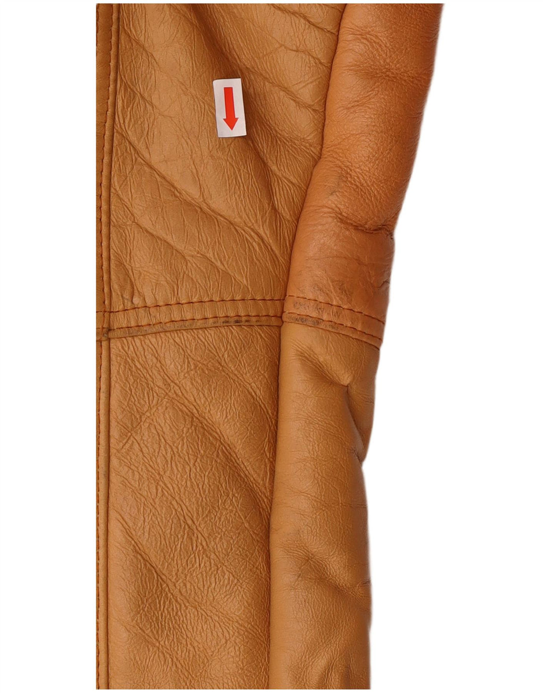 Chaqueta de piel de oveja vintage para hombre IT 52 XL Marrón Shearling