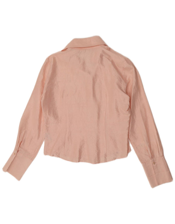 Naracamicie Blusa camisera para mujer UK 44 Seda rosa mediana
