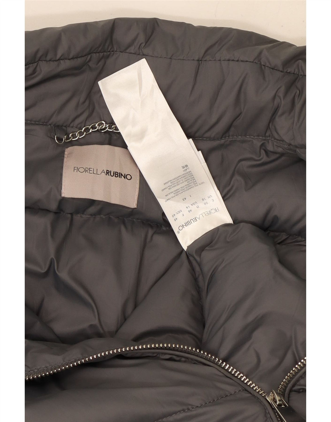 Fiorella Rubino Chaqueta acolchada para mujer ES 40 XL Poliamida gris