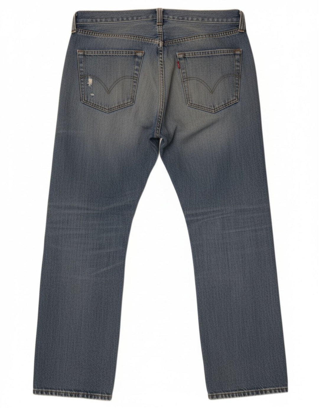 Levi's Jeans rectos desgastados 501 para hombre W36 L30 Azul