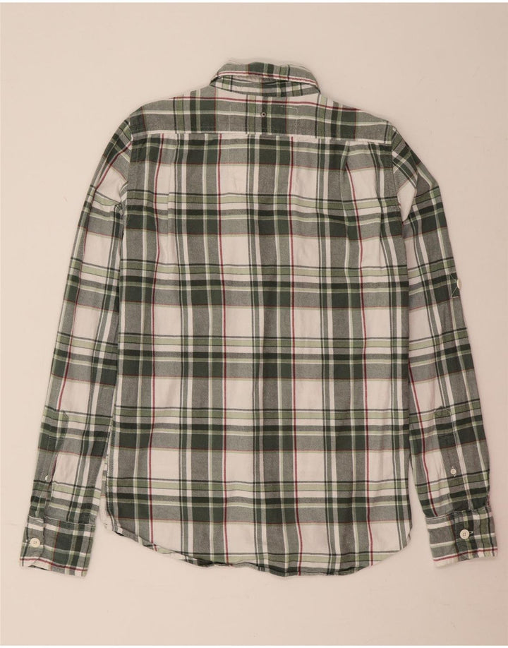 Superdry Camisa De Franela De Algodón A Cuadros Verde Medio