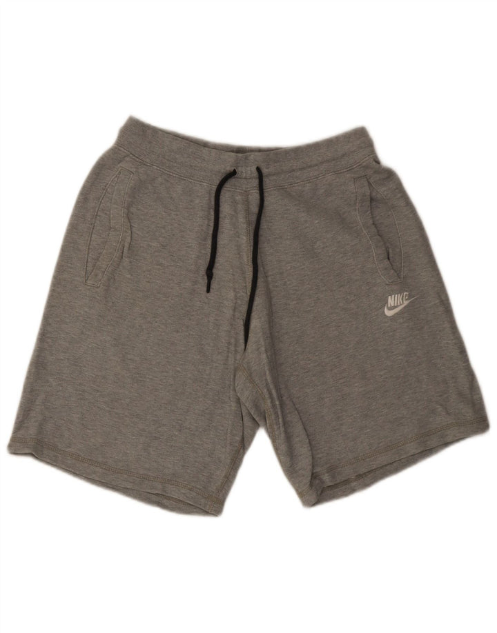 Nike - Pantalones cortos deportivos para hombre, talla pequeña, algodón gris