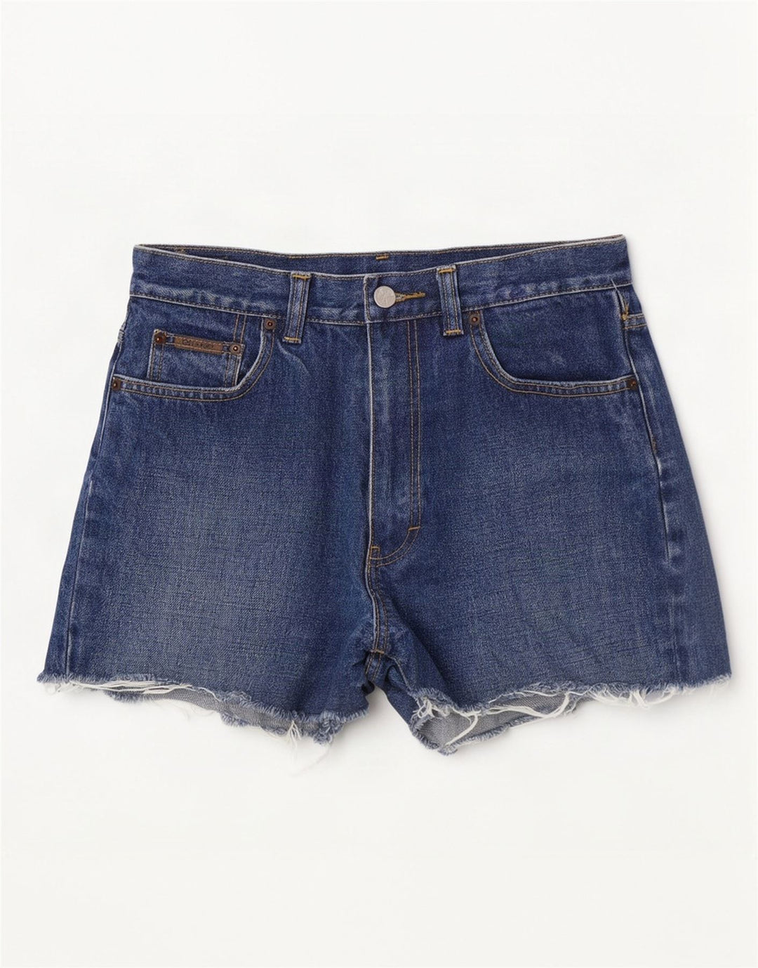 Shorts De Mezclilla Calvin Klein Mujer W30 Algodón Azul Medio