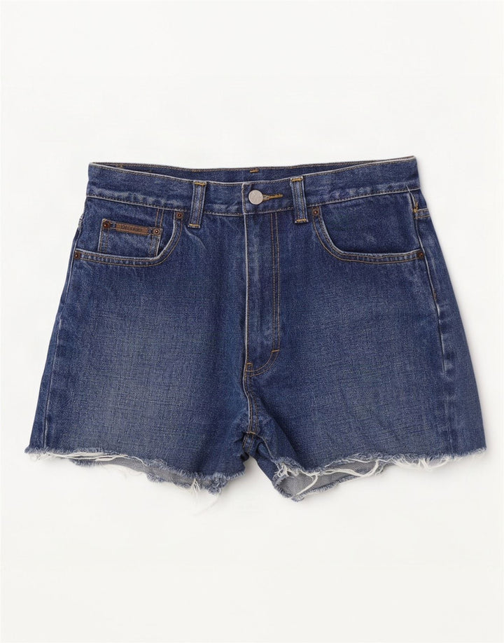 Shorts De Mezclilla Calvin Klein Mujer W30 Algodón Azul Medio