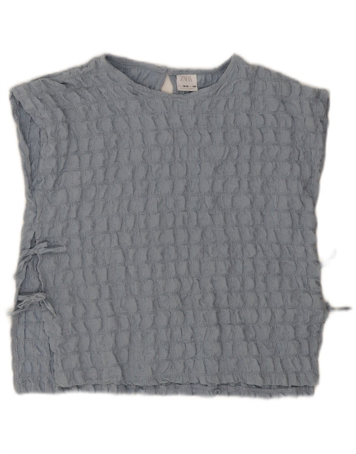 Blusa sin mangas para niñas Zara 13-14 años Azul