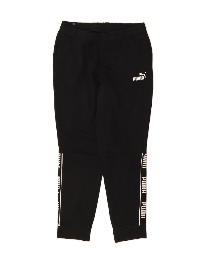 PUMA Mens Graphic Tracksuit Trousers Joggers Medium  Black Cotton Vintage Puma and Second-Hand Puma from Messina Hembry 