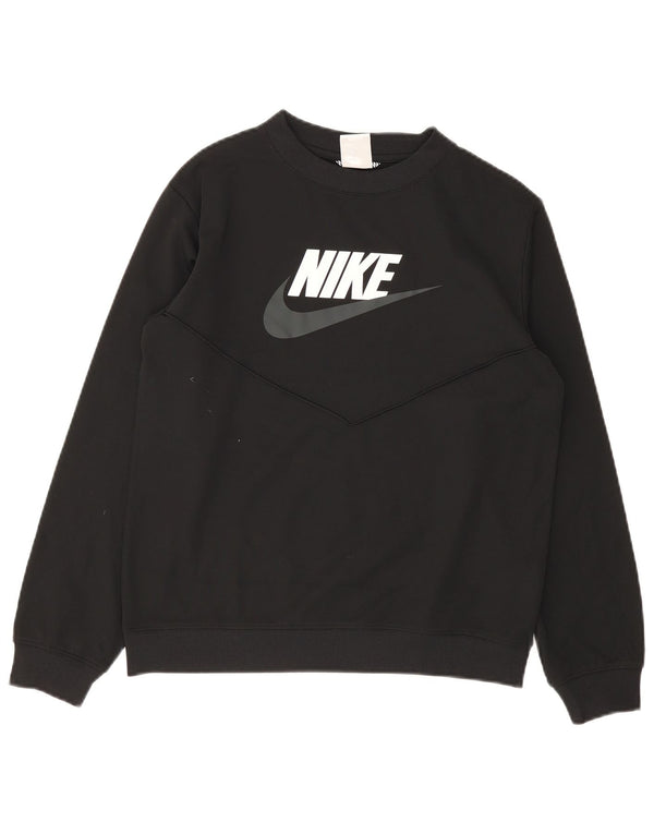 Nike Boys Graphic Sudadera Jumper 13-14 años Negro Poliéster
