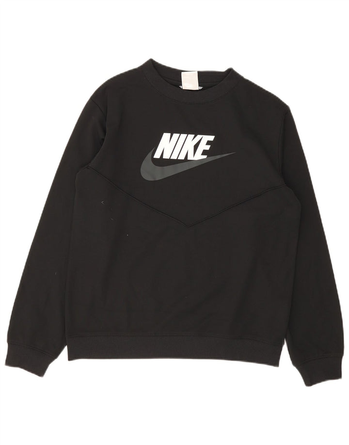 Nike Boys Graphic Sudadera Jumper 13-14 años Negro Poliéster