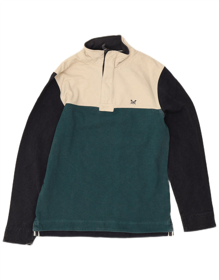 CREW CLOTHING Sudadera para hombre Jumper Small Multicolor Colorblock