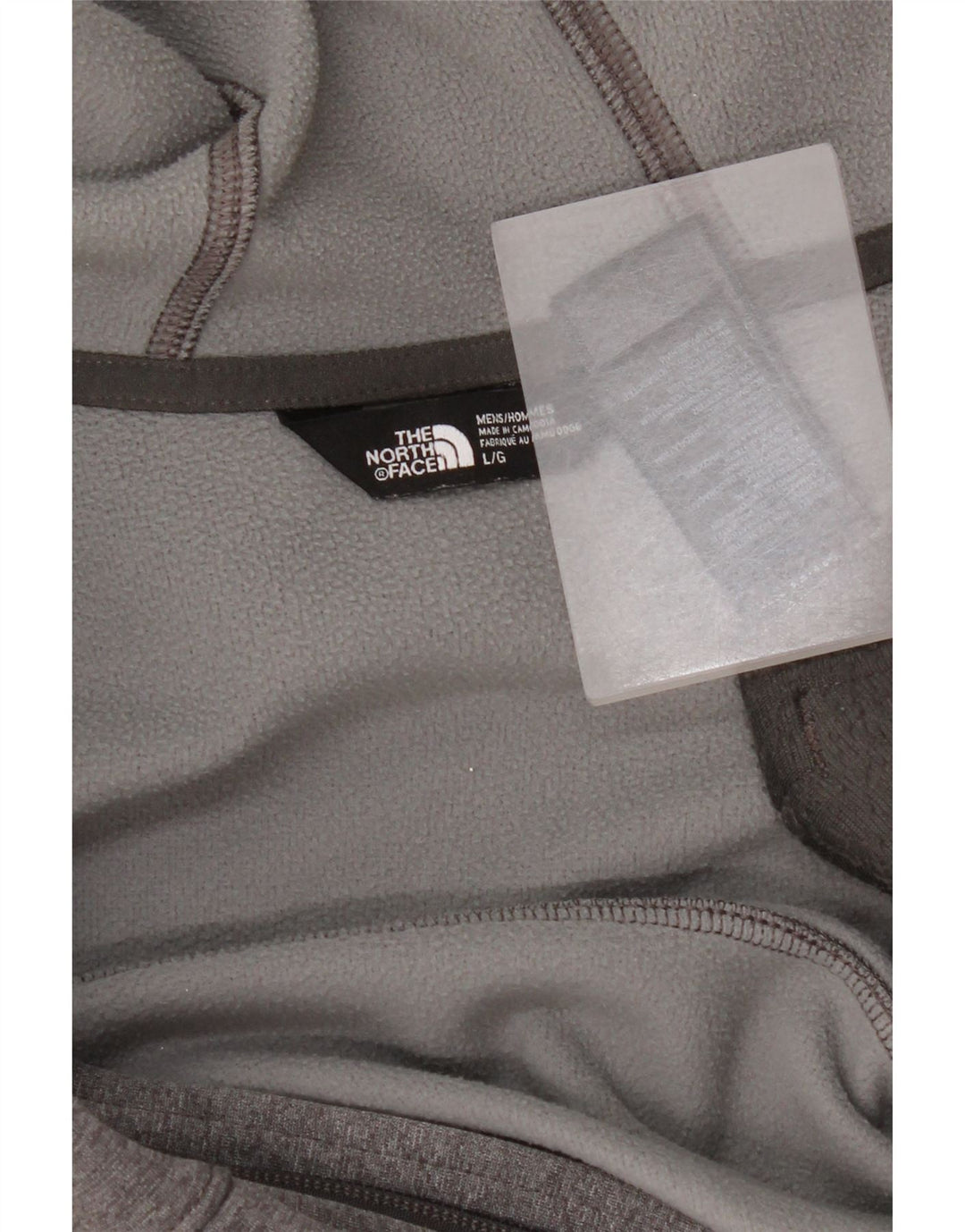 The North Face Suéter con capucha y cremallera para hombre Poliéster gris grande