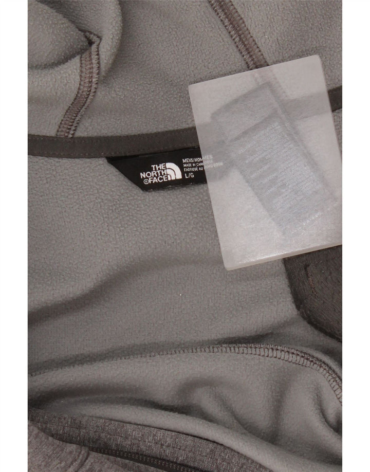 The North Face Suéter con capucha y cremallera para hombre Poliéster gris grande