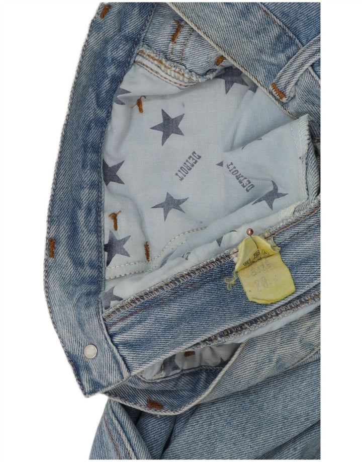 Vintage mujer cintura alta jeans cónicos W28 L30 algodón azul