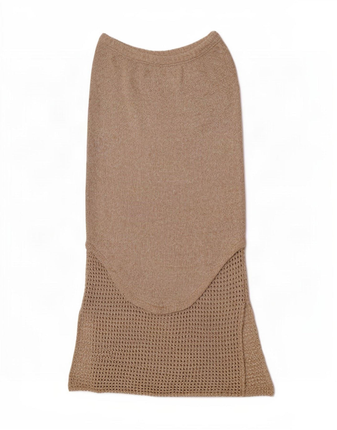 Roisin McCarthy Falda larga de punto para mujer mediana W30 algodón beige