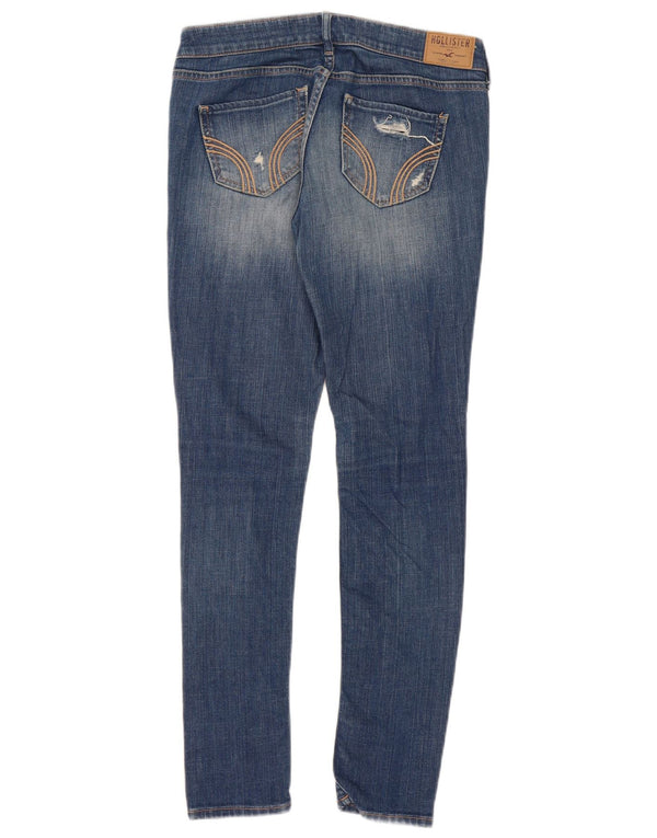 Hollister Jeans Ajustados Desgastados para Mujer US 5 Small W27 L29 Algodón Azul