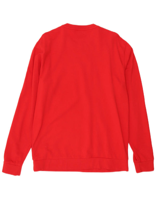 Emporio Armani Hombre Sudadera Gráfica Jumper XL Rojo Colorblock Algodón