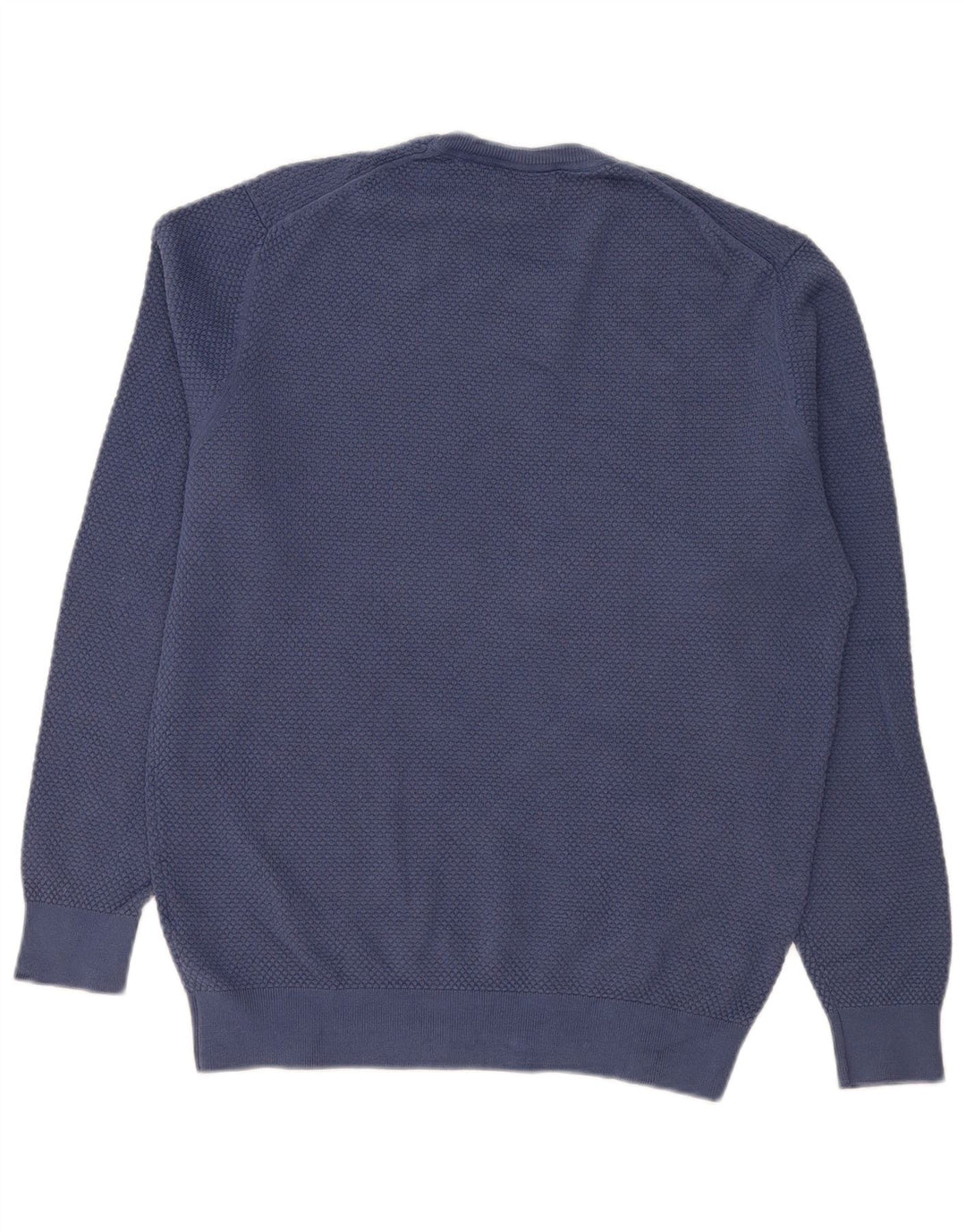 Massimo Dutti Jersey Cuello Redondo Hombre Large Azul Algodón